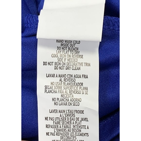 NWT Marina Women's Cobalt Blue Paisly Lace w/Sequins Formal Gown Size 10 - Picture 6 of 11